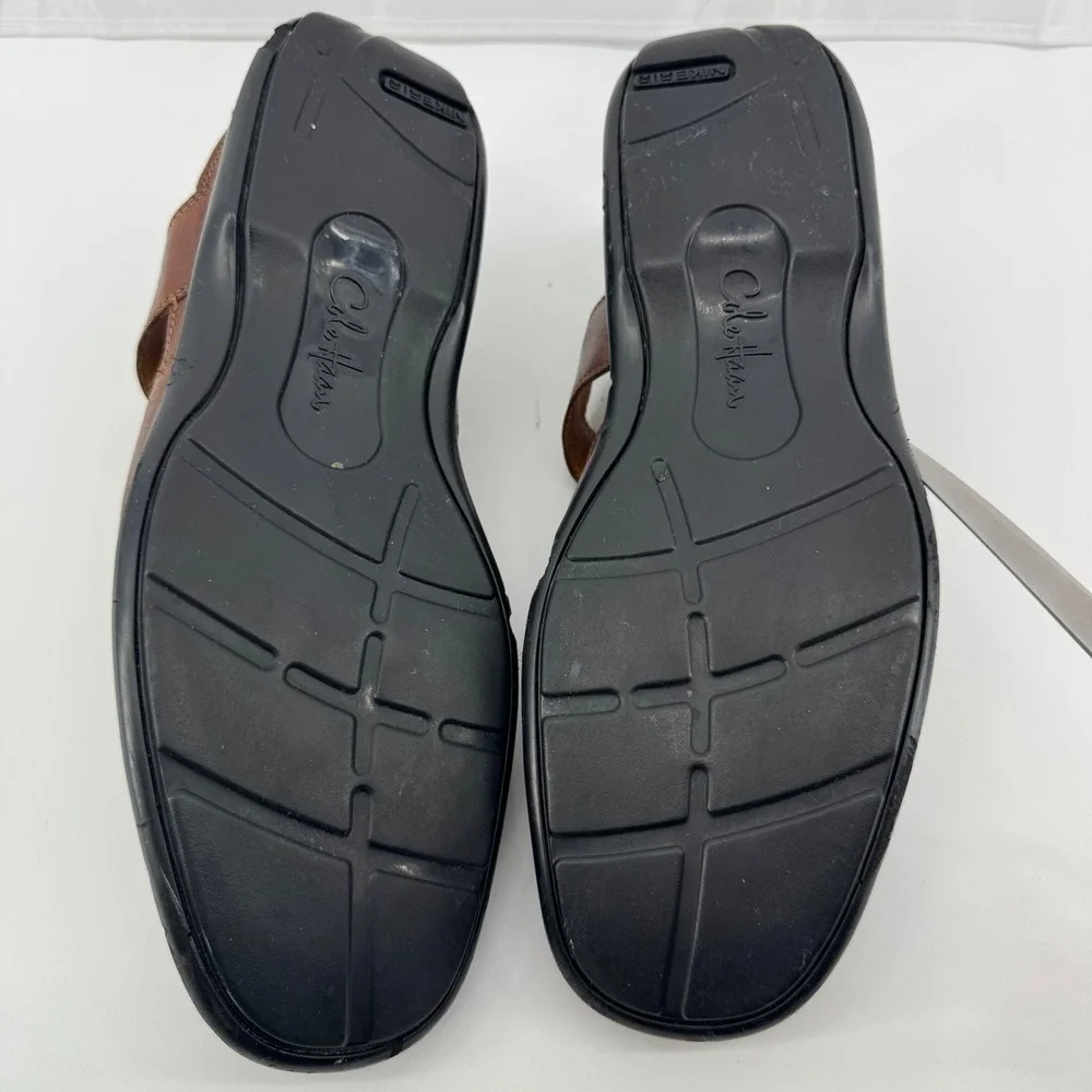 Cole Haan Caged Sandals Mens 10.5 Brown Leather C09385